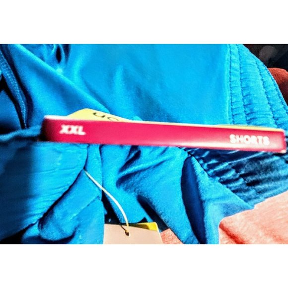 Mens All in Motion Shorts w/liner Size XXL Turquoise Sport Trainng Gym Vacation - Picture 3 of 4